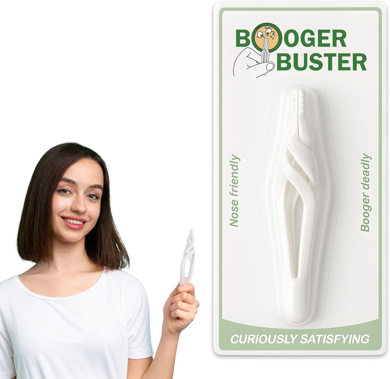 Booger Buster nose cleaner white front view