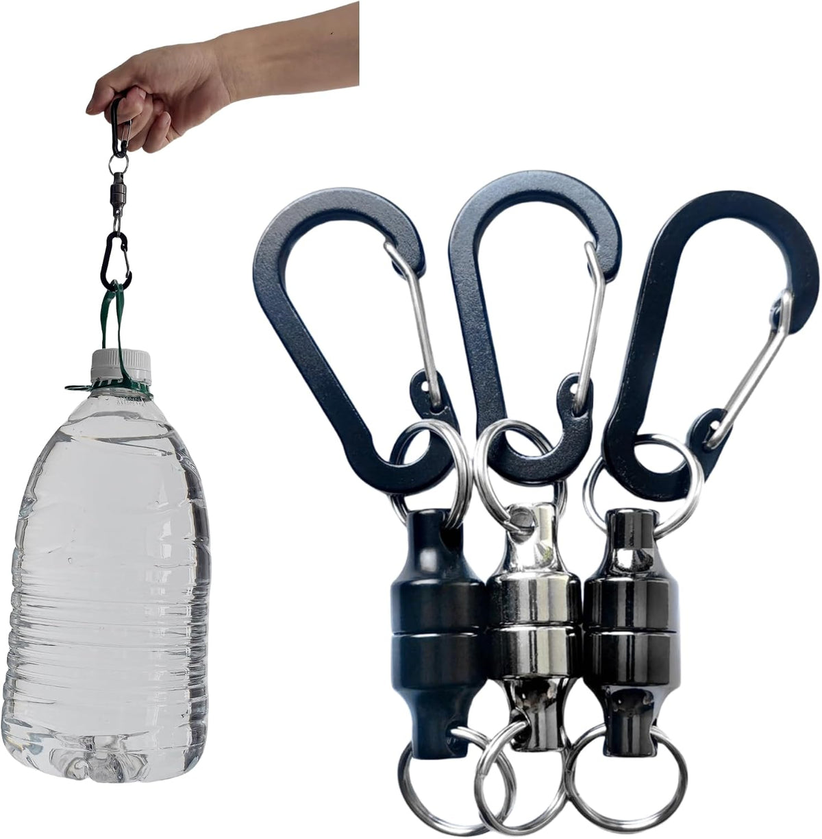 Inf-way magnetic keychain hook front view