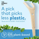 The Humble Co. plant-based dental picks close up