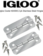 Igloo ice chest hinge upgrade hardware package close up