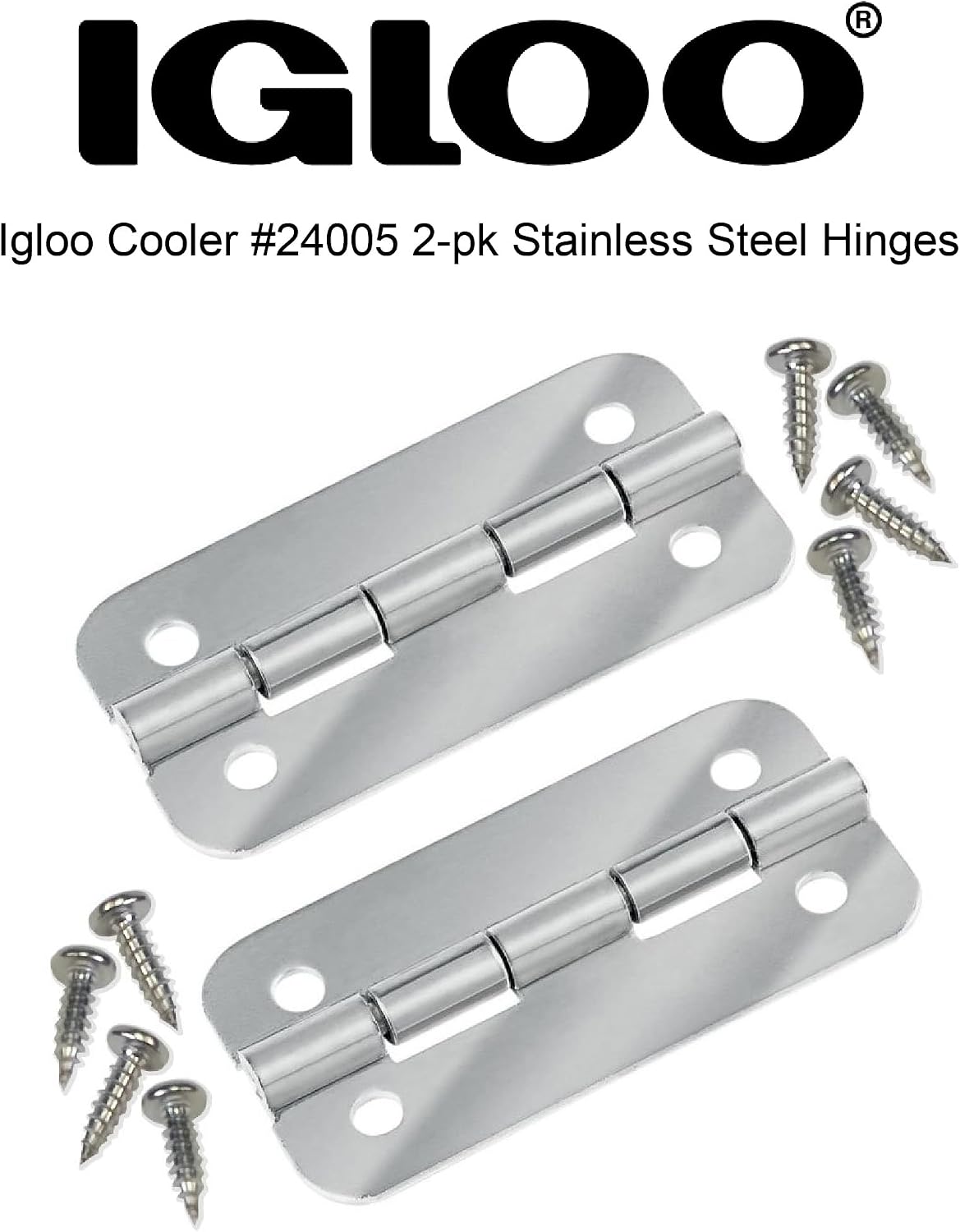 Igloo ice chest hinge upgrade hardware package close up