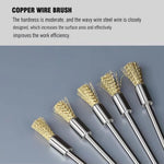 ABSOK rotary tool wire brush set for rust and paint removal