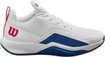 Wilson Men's Rush Pro Lite Tennis Shoes angled shot showing branding