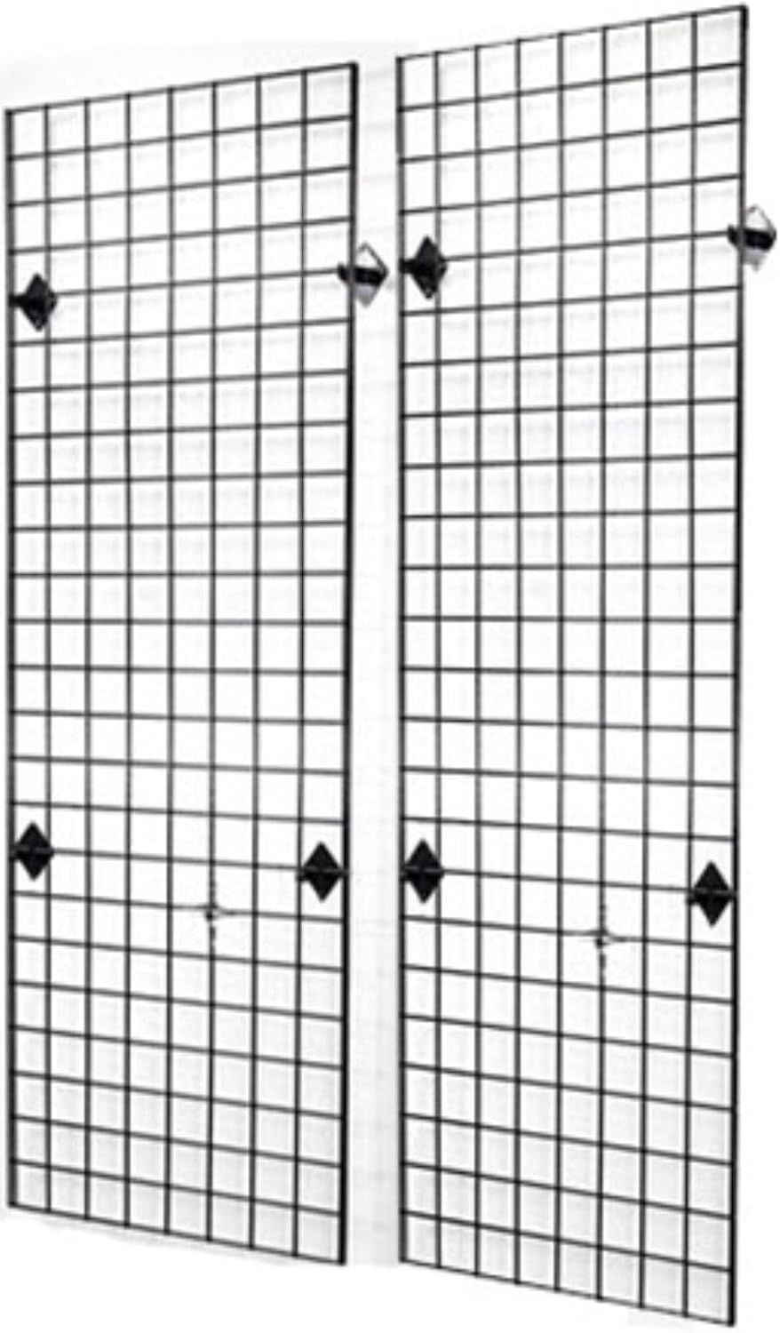 Metropolitan Display wire grid panel wall display kit front view commercial store fixture