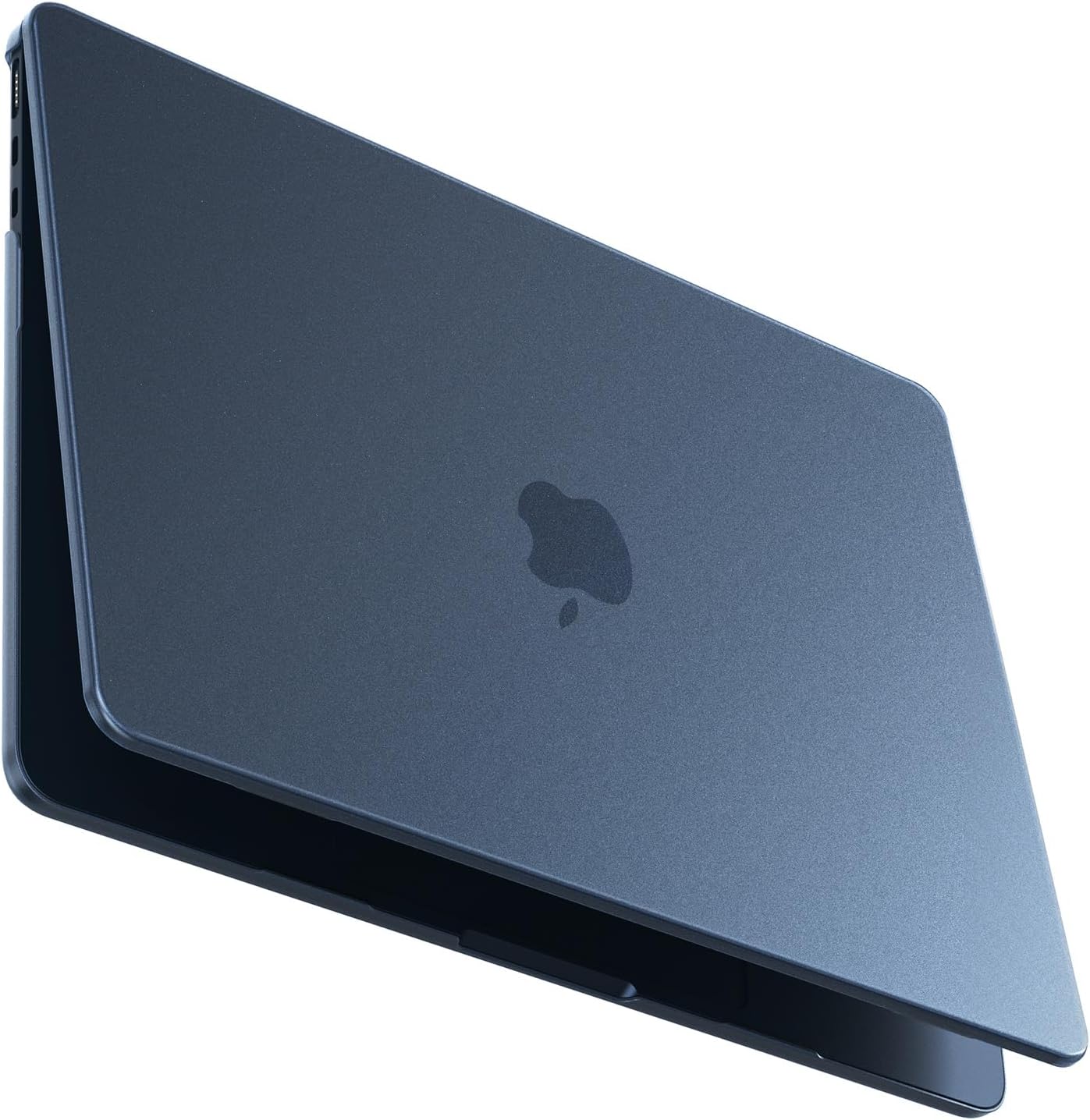 BlueSwan MacBook Air 13 inch case front view in matte midnight clear finish.