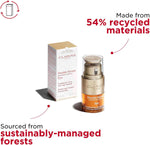 Clarins Double Serum Eye texture demonstration on fingertips