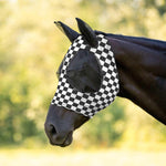 Jeffers Lycra Horse Fly Mask w/Ears, Full Size - Breathable Lightweight Snug Fit Horse Face Covering, Mesh Eyes & Ears, Forelock Hole, UV Protection, Pasture & Riding Summer Apparel - Party Cheetah - Image 9
