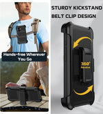 Stroson shockproof case showing built-in kickstand in use