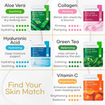 Bloomora face mask set stack of ten sealed packets