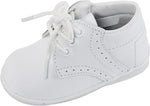 iGirlDress christening shoes in ivory color displayed on white background