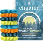 Cliganic mosquito repellent bracelets 20 pack front view