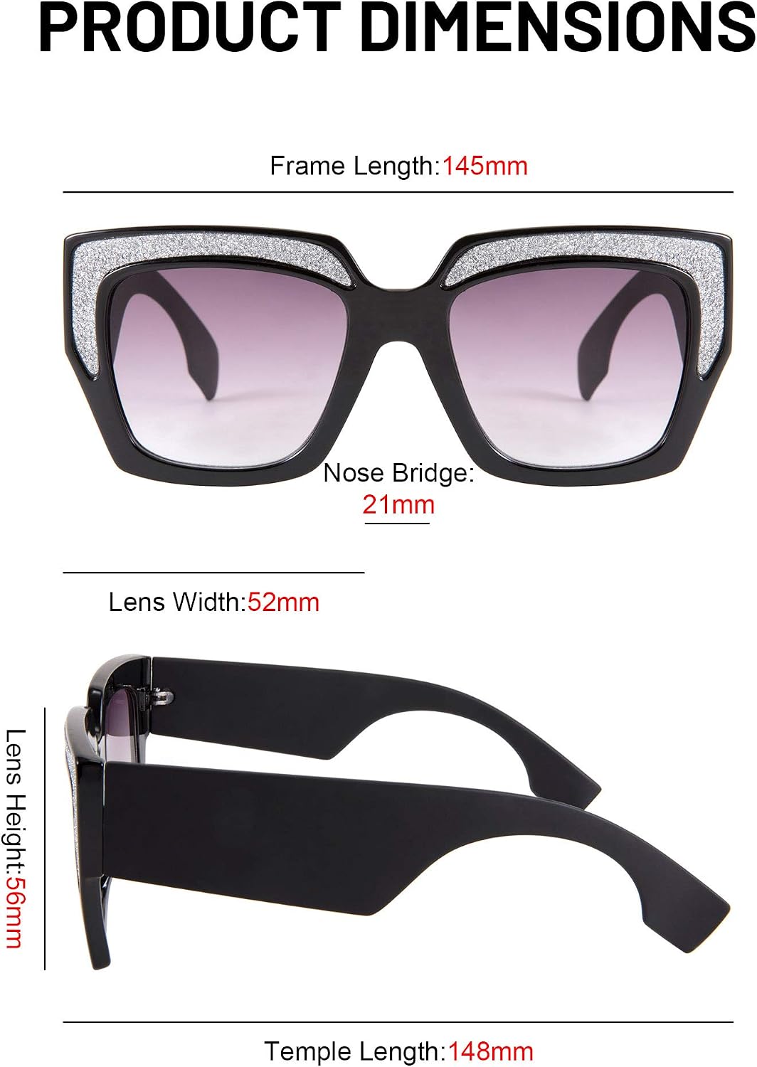 Karsaer unisex square sunglasses worn on model