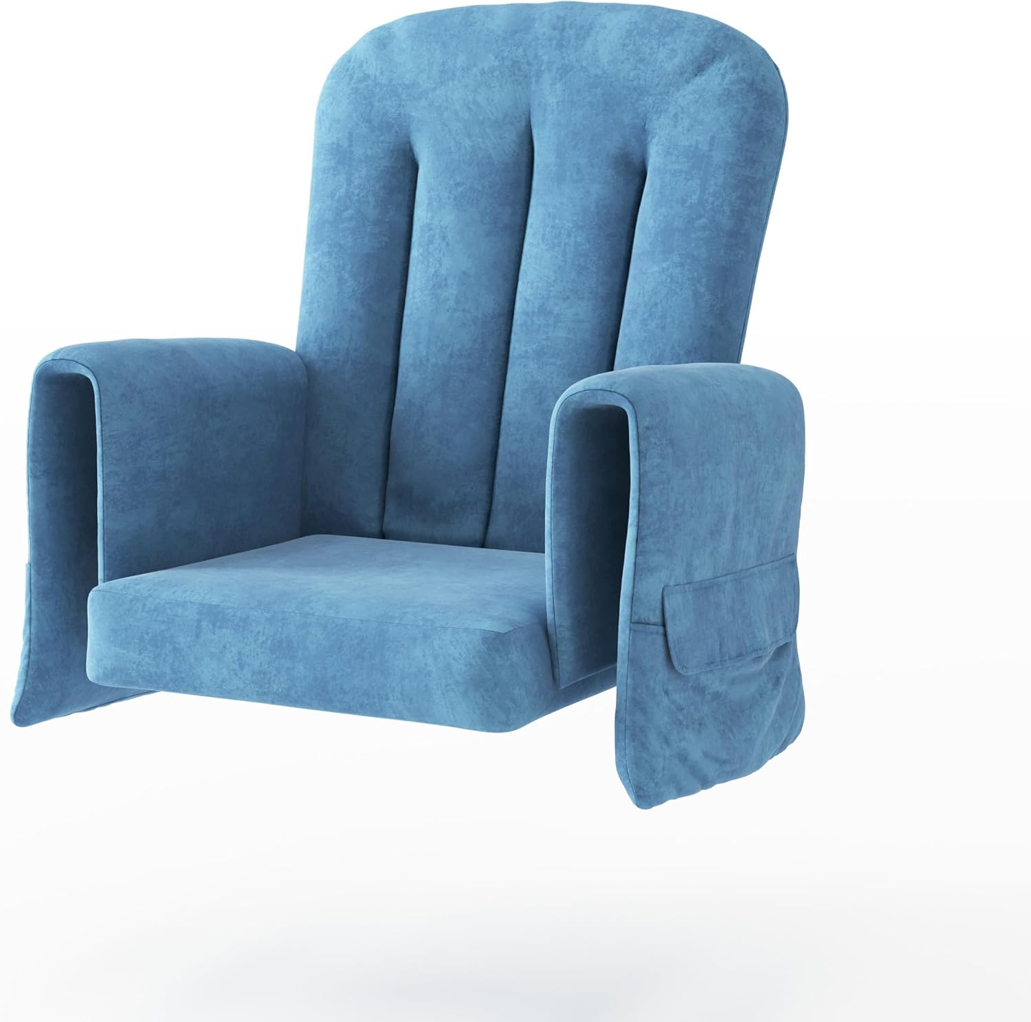 Foundations SafeRocker blue glider replacement cushion set front view
