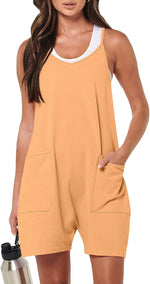 ANRABESS Womens Rompers Summer Casual Loose Sleeveless Overalls Spaghetti Strap Shorts Jumpsuit 2026 Beach Vacation Clothes - Image 15