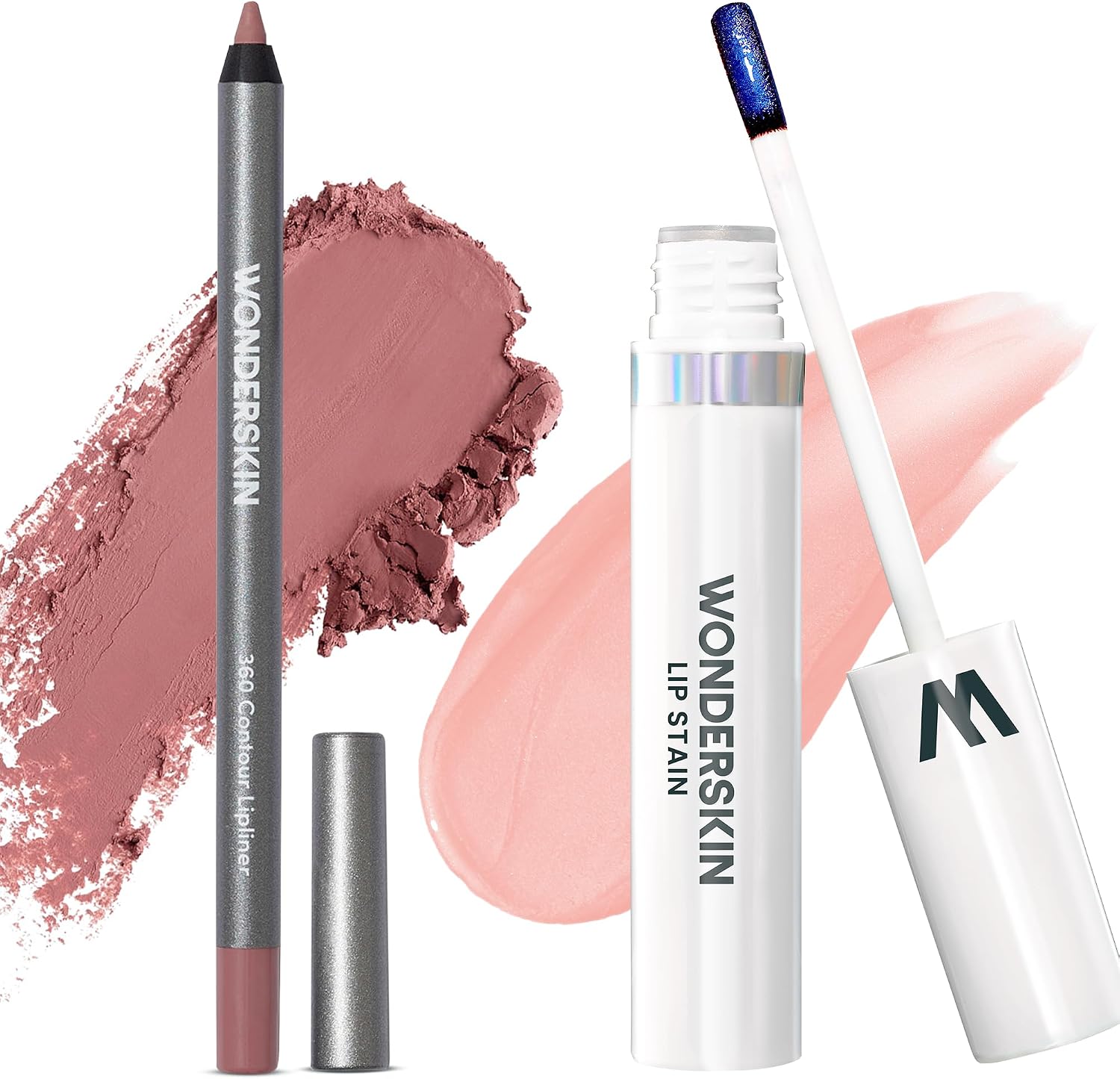 Wonderskin Wonderblading Lip Stain Masque kit front view for long lasting lip color