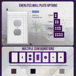 Enerlites 20 pack outlet covers in white
