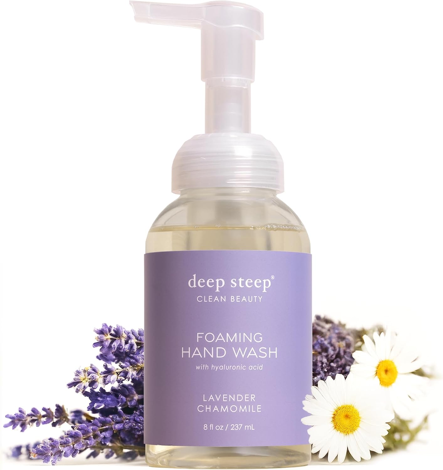Deep Steep foaming hand wash front view bottle label