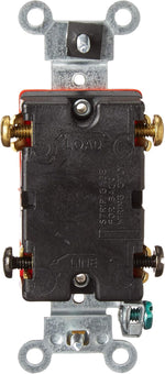 Leviton 1222-2W switch side profile showing wiring terminals