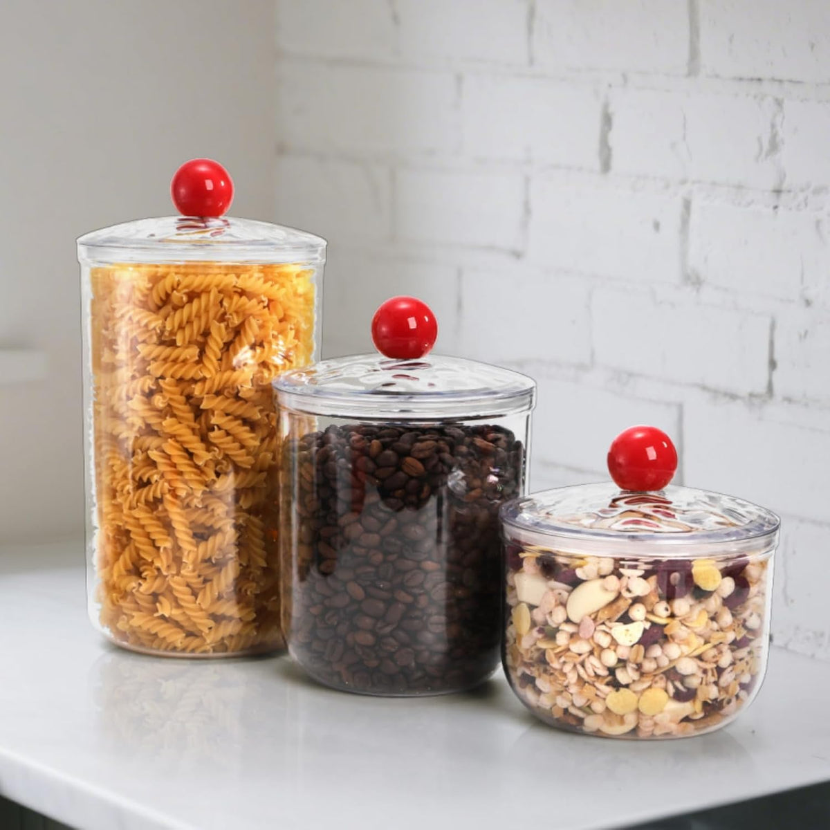 Nagpew pantry organizer jars for office desk