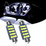 Fogfar 42mm double tip LED reading light set front view