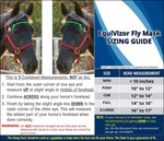 EquiVizor mask secured over a horse bridle for riding