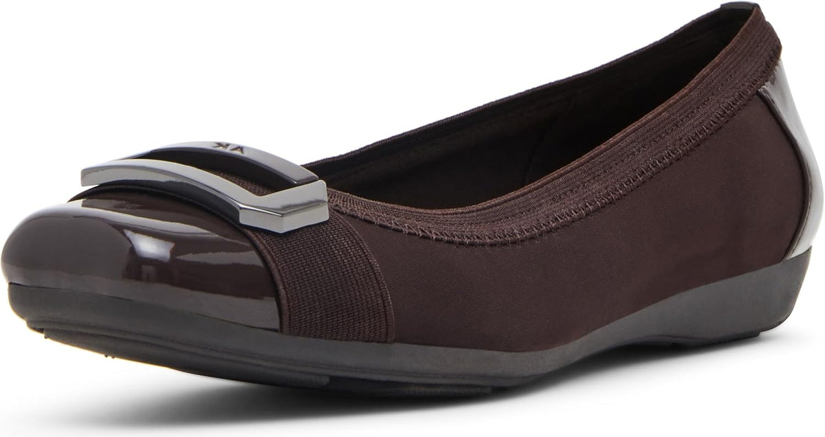 Anne Klein uplift flats styled for casual wear