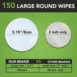 Textured pad of Noveha dog ear cleaner wipes