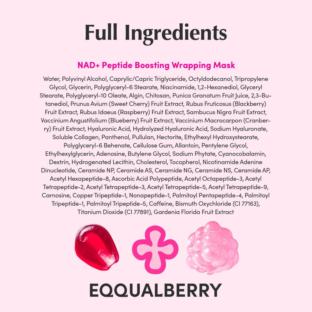 EQQUALBERRY NAD+ Peptide Boosting Night Wrapping Mask | Easy Peel Off Overnight Facial Mask for Face, Neck Lifting & Firming | Glowing Glass Skin | Korean Skin Care, 2.53 fl.oz - Image 9