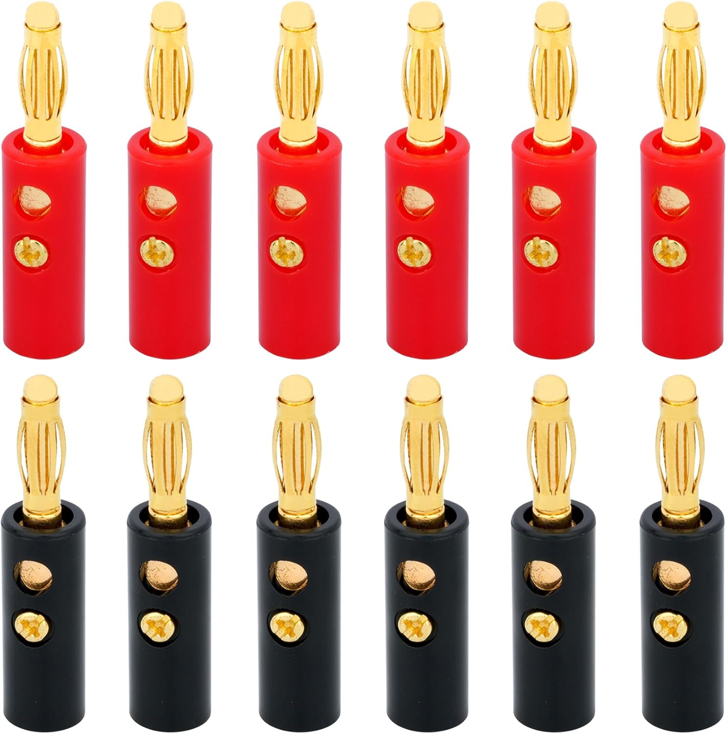 WWZMDiB 4mm stackable banana plugs front view