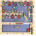 Nashrio Magnetic Alphabet Maze front view for Montessori learning