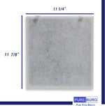 Activated carbon layer detail on Pureburg air filter