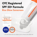 Side profile of the fifty milliliter packaging tube for Tosowoong hydrating facial sun protection cream.