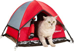 GDanes decorative cat house bed placed in a living room