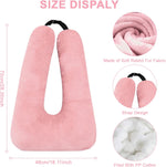 MROUEN car pillow filling material and plush fabric detail
