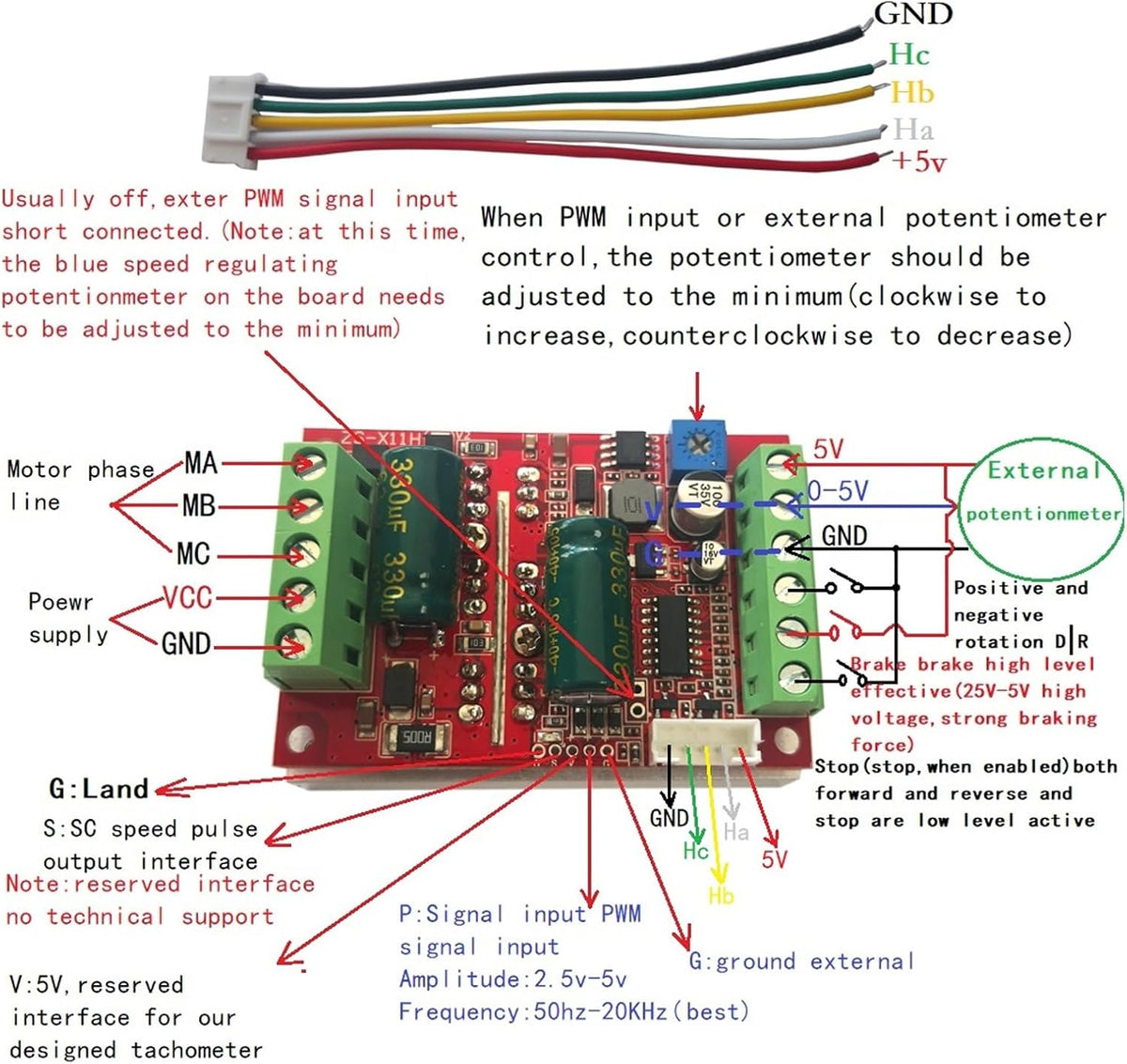Angle shot displaying the red PCB and mounted aluminum heat sink.
