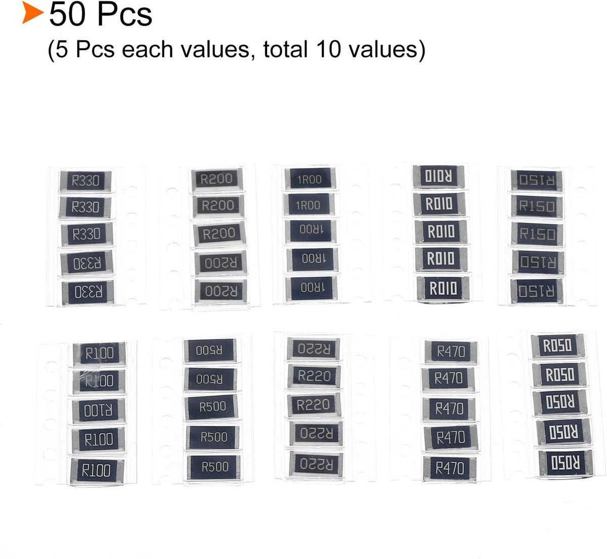 Patikil 1W DIY electronic resistors top angle display
