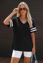Angerella women short sleeve top side profile