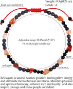 Jewever healing crystal anklet flat lay