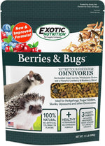 Exotic Nutrition Berries and Bugs resealable bag packaging