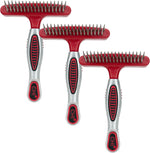 CHI for Dogs 2 in 1 Dematting and Deshedding Rake, Dual Head Dog Grooming Tool with Wide Tooth Dematting Rake and Fine Deshedding Rake, Detangler Comb for Thick Double and Long Dog Coat - Image 15