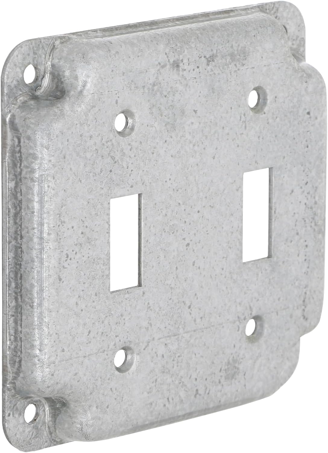 Hubbell-Raco 906C 1 Duplex Receptacle and Toggle Switch 4-Inch Square Exposed Work Cover, Steel - Image 15