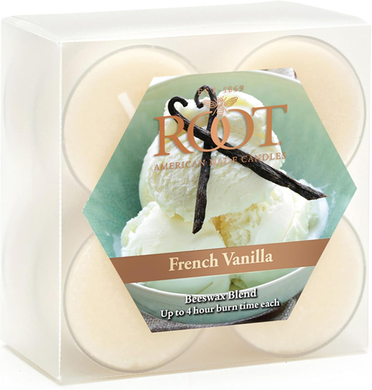 Root Candles Scented Tealights Premium Beeswax Blend 4-Hour Tealight Candles, 8-Count, BlackBerry Honey - Image 9