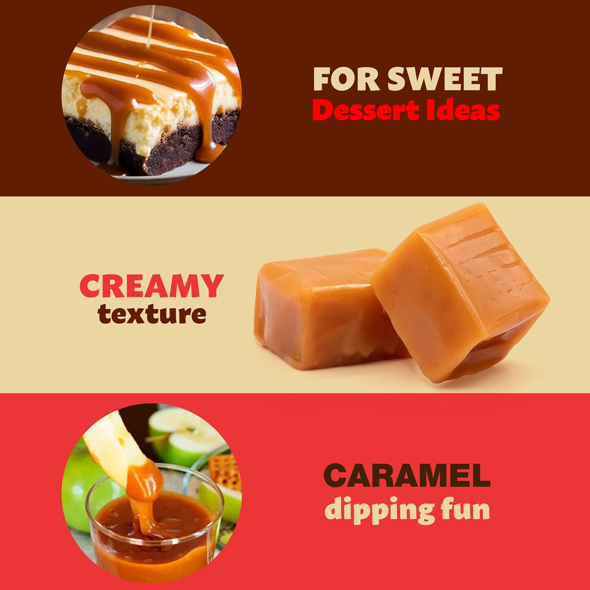 Side angle shot of a single chewy caramel cube showing its smooth confectionery structure.