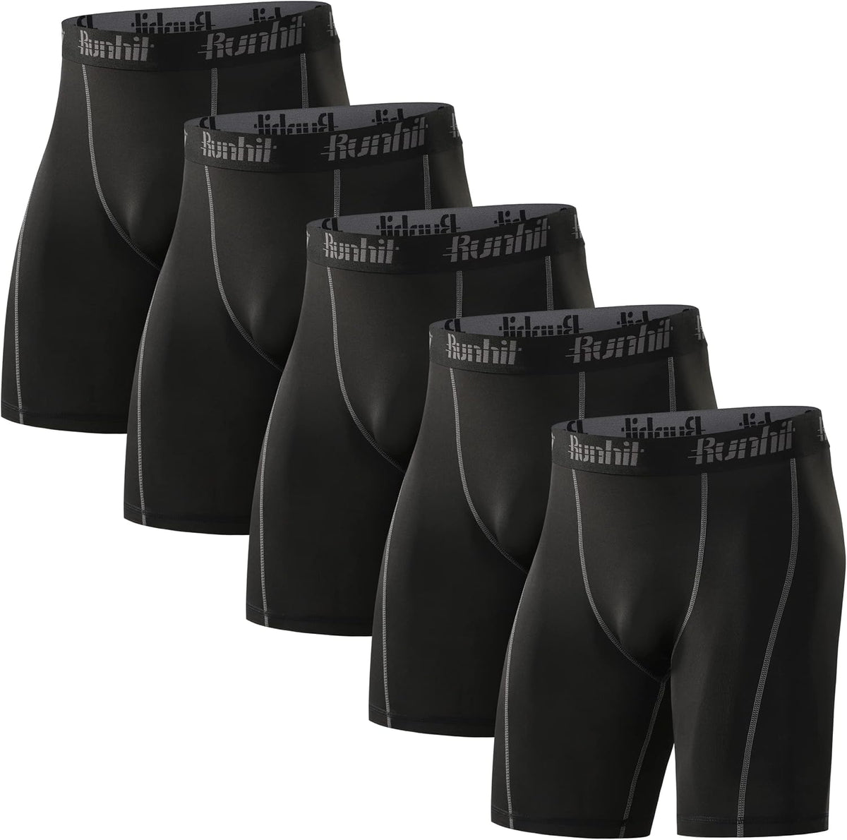 Runhit Compression Shorts Men Underwear Spandex Running Shorts Workout Athletic - Image 10