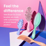 Wet Brush Go Green Mini Detangler, Purple - Detangling Travel Hair Brush - Ultra-Soft IntelliFlex Bristles Glide Through Tangles & Gently Loosens Knots While Minimizing Pain, Split Ends & Breakage - Image 9