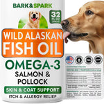 BARK&SPARK Omega 3 Fish Oil for Dogs - w/Wild Alaskan Salmon Oil for Dogs, Fish Oil Liquid Supplement for Pets, EPA+DHA Fatty Acids, Skin&Coat Support - Itch&Allergy Relief, Joint, Immune&Heart Health - Image 13