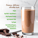 Orgain 2.01 pound chocolate complete plant protein packaging details