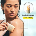Abib Airy Clear Sunscreen Gel texture demonstration on skin
