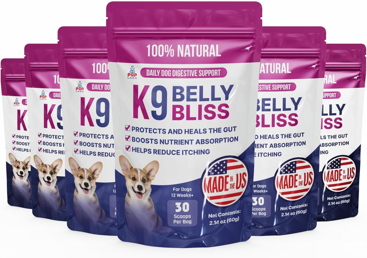 Pup Labs K9 Belly Bliss, All-Natural Gut Health for Dogs, Vet Approved Prebiotic for Dogs for Daily Digestive Support and Dog Constipation Relief, Easy to Use Topper for Dry and Wet Food, 30 Scoops. - Image 10