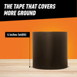Gorilla black repair tape flexibility and thickness view